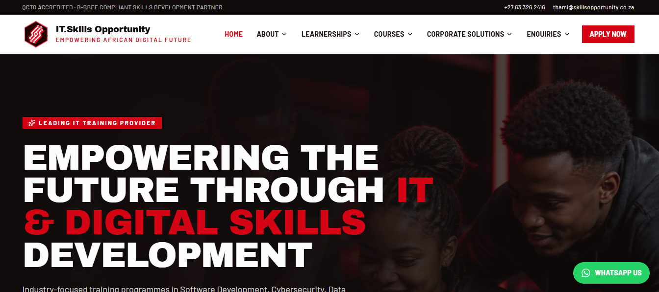 IT.Skills Opportunity, Built to take applications